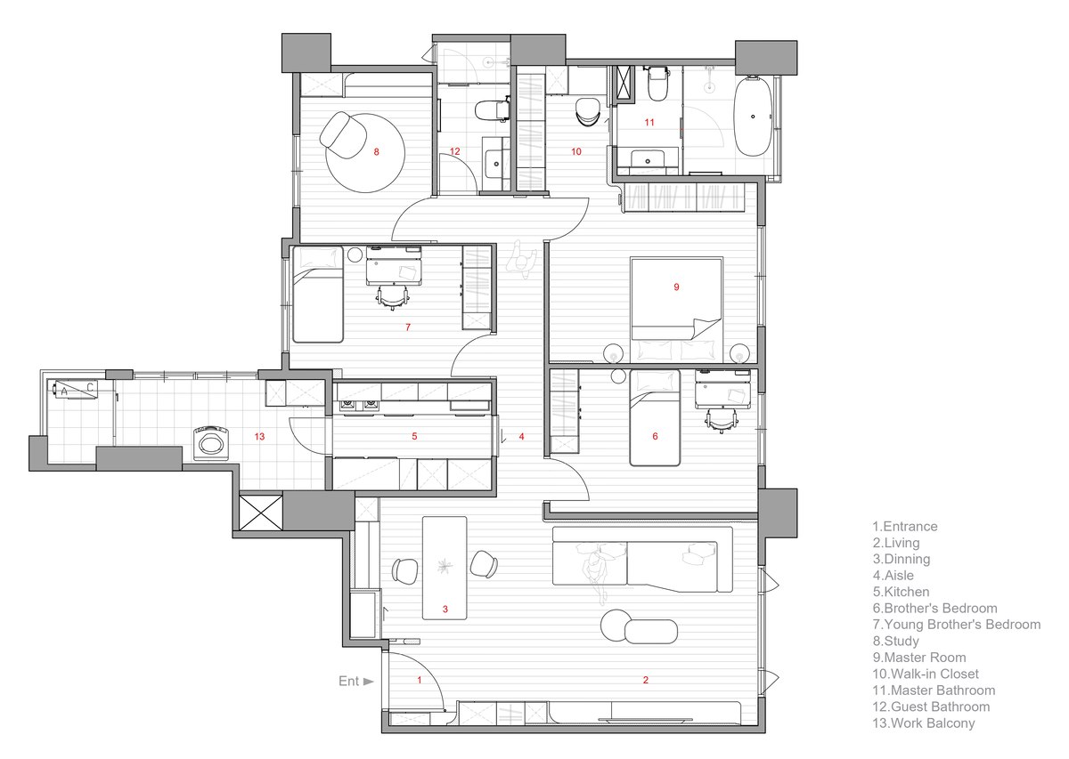 竹北63坪舊屋翻新 ‧ 極簡純粹的新生活篇章《鴻馥》